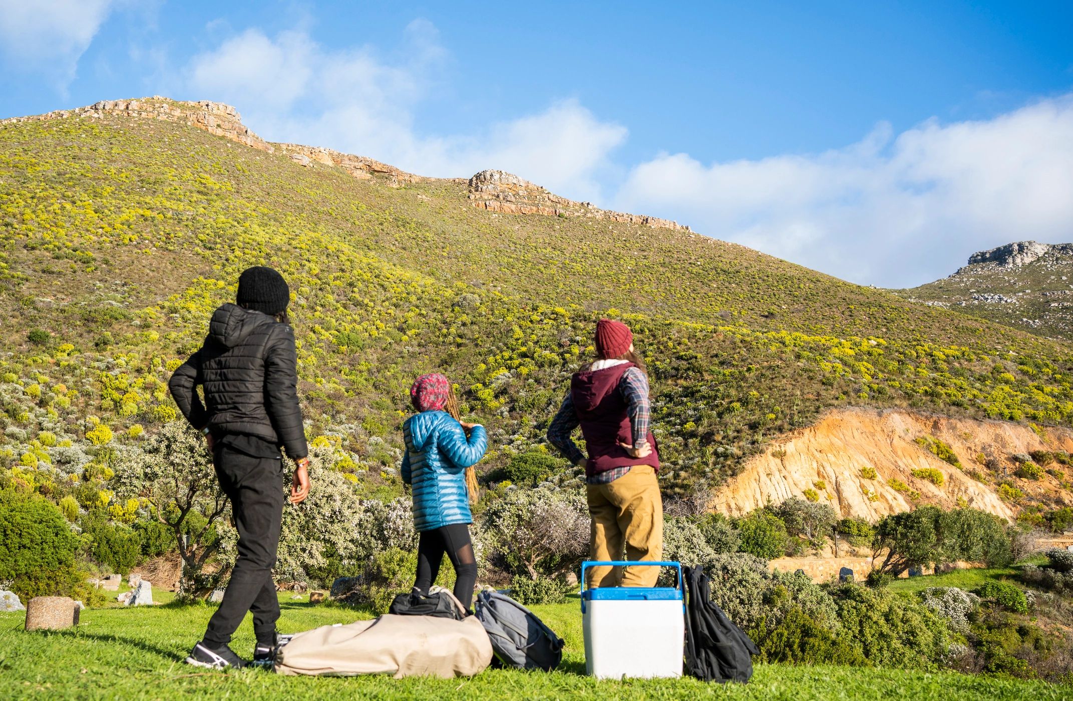 Kleine Reisegruppe bei einem persönlichen Ausflug in Südafrika